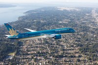 Vietnam Airlines đã sẵn sàng các chuyến bay đưa công dân Việt Nam tại Ukraine về nước. (Ảnh: CTV/Vietnam+).