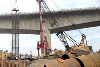 Vimeco “vượt bão” Covid 19 thi công dự án Cầu Vĩnh Tuy giai đoạn 2.