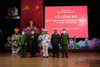 Đại tá Hòa Quang Tưng, Phó Cục trưởng Cục Kỹ thuật nghiệp vụ - Bộ Công an nhậm chức vụ Phó Giám đốc Công an tỉnh Cao Bằng.