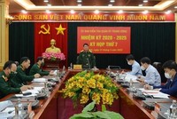 Đại tướng Lương Cường chủ trì cuộc họp. (Nguồn: tienphong.vn).