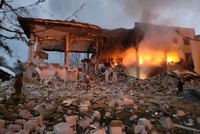 Căn cứ chiến binh nước ngoài ở Tây Ukraine đã bị quân đội Nga tấn công. Ảnh: New York Times.