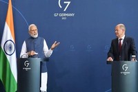 Thủ tướng Ấn Độ Narendra Modi và Thủ tướng Đức Olaf Scholz. (Nguồn: Times of India).