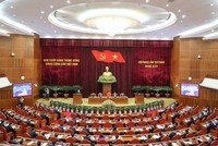 Phiên khai mạc Hội nghị Trung ương 5 khóa XIII (Ảnh: Chinhphu.vn).