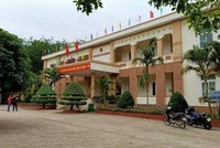 Công sở xã Xuân Bình vắng lặng trong ngày 29/4.