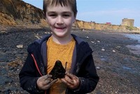 Cậu bé Sammy Shelton và chiến tích của mình.