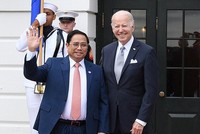Thủ tướng Phạm Minh Chính và Tổng thống Hoa Kỳ Joe Biden - Ảnh: VGP/Nhật Bắc.