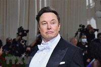 Tỷ phú Elon Musk tại một sự kiện ở New York, Mỹ ngày 2/5/2022. (Ảnh: AFP/TTXVN)