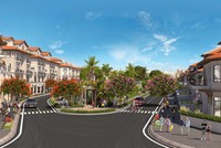 Phân khu The Link sở hữu lợi thế về vị trí cùng cấu trúc đô thị hài hòa. Ảnh phối cảnh minh họa.