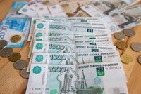 Đồng ruble của Nga tại thủ đô Moskva ngày 24/3. (Ảnh: THX/TTXVN)