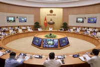 Phó Thủ tướng Lê Văn Thành chủ trì họp thúc đẩy tiến bộ xây dựng đường cao tốc Bắc-Nam phía Đông. (Ảnh: Lâm Khánh/TTXVN)