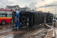 Hiện trường vụ tai nạn.