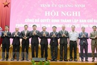 Ban Chỉ đạo phòng, chống tham nhũng, tiêu cực tỉnh Quảng Ninh ra mắt. (Ảnh: TTXVN phát).