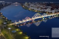 Phối cảnh cầu Nhật Lệ 3.