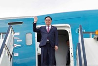 Chủ tịch Quốc hội Vương Đình Huệ thăm chính thức Liên hiệp Vương quốc Anh và Bắc Ireland. (Ảnh: Doãn Tấn/TTXVN).