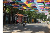 Một góc phố Trịnh Công Sơn (Hà Nội) - không gian đi bộ vào những ngày cuối tuần của người dân Thủ Đô.