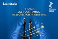 Sacombank tiếp tục được vinh danh là Nơi làm việc tốt nhất châu Á