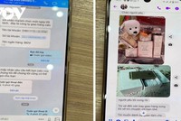 Tin nhắn giữa bà H. và một tài khoản zalo tự nhận là đang ở bên Mỹ.