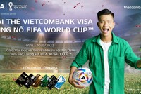 Cùng cầu thủ Văn Đức xài thẻ Vietcombank Visa và nhận cơ hội đến Qatar xem trận Chung kết FIFA WORLD CUP 2022™.