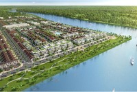 Khu compound The Aqua được ôm trọn bởi sông Vàm Cỏ Đông và Vịnh nước ngọt nhân tạo 8,6 ha.