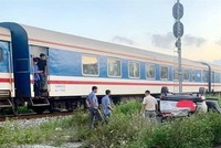 Hiện trường vụ tai nạn. (Ảnh: TTXVN phát).