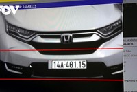 Xe ô tô vi phạm bị phát hiện.