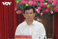 Ông Đặng Thanh Nam dự một cuộc họp trong ngày Ban Thường vụ Tỉnh ủy Kon Tum họp xem xét kỷ luật đối với ông.