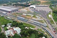 Tuyến metro số 1 của TP.HCM đang hoàn thành. Ảnh: Lê Toàn.