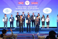 Vinaconex đạt Top 10 thương hiệu mạnh ngành xây dựng, vật liệu xây dựng 2022