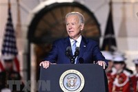 Tổng thống Mỹ Joe Biden phát biểu tại một sự kiện ở Washington D.C. (Ảnh: AFP/TTXVN).