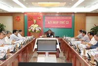 Kỳ họp thứ 22 Ủy ban Kiểm tra Trung ương. (Ảnh: Phương Hoa/TTXVN)