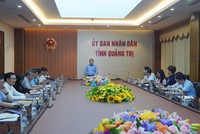 Phó chủ tịch UBND tỉnh Quảng Trị, ông Hà Sỹ Đồng chủ trì buổi làm việc với Tổ hợp nhà đầu tư Dự án Trung tâm Điện khí LNG Hải Lăng.