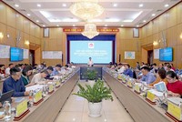 Phiên họp thẩm định Quy hoạch tỉnh Bình Phước chiều 24/11. (Ảnh: Đức Trung)