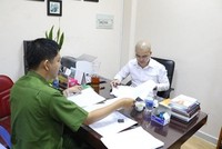 Cơ quan điều tra làm việc với Nguyễn Thái Luyện tháng 9/2019. (Nguồn: Công an Thành phố Hồ Chí Minh).