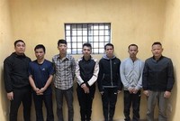 Các đối tượng bị bắt giữ. (Ảnh: TTXVN phát)