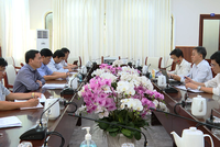 UBND tỉnh Ninh Thuận làm việc với Tổng công ty cổ phần Phong Phú. Nguồn: NTV.