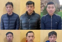 Các đối tượng trong đường dây cá độ bóng đá. (Nguồn: Công an tỉnh Bắc Giang).