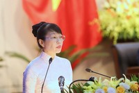 Bà Trần Thị Thanh Tâm, Giám đốc Sở Kế hoạch và Đầu tư Đà Nẵng trả lời các câu hỏi của đại biểu.