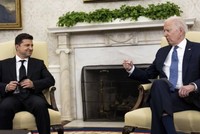 Tổng thống Ukraine Zelensky gặp Tổng thống Mỹ Biden tại Nhà Trắng ngày 1/9/2021. Ảnh: NYTimes.