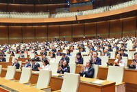 Phiên họp sáng 9/1 của Quốc hội.