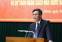 Ông Trần Thắng, Chủ tịch UBND tỉnh Quảng Bình phát biểu giao nhiệm vụ phát triển kinh tế - xã hội và dự toán ngân sách Nhà nước năm 2023. Nguồn: QBTV