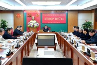 Thông cáo báo chí Kỳ họp thứ 25 của Ủy ban Kiểm tra Trung ương