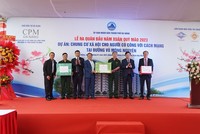 Lãnh đạo thành phố Đà Nẵng thăm và động viên ra quân đầu năm tại công trình chung cư xã hội cho người có công với cách mạng đường Vũ Mộng Nguyên.