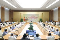 Quang cảnh một hội nghị đẩy mạnh cải cách thủ tục hành chính do Thủ tướng Phạm Minh Chính, Trưởng Ban Chỉ đạo cải cách hành chính của Chính phủ, chủ trì. (Ảnh: Dương Giang/TTXVN).