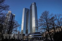 Trụ sở ngân hàng Deutsche Bank ở thành phố Frankfurt, Đức. (Ảnh: AFP/TTXVN)
