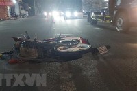 Hiện trường vụ tai nạn. (Ảnh: Đậu Tất Thành/TTXVN)