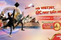 Bay Úc 0 đồng, săn khuyến mãi thứ Hai, Ba, Tư mỗi tuần cùng Vietjet