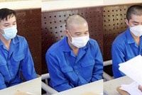 Các đối tượng trong vụ án tại cơ quan điều tra. (Nguồn: Báo Công an Nhân dân)