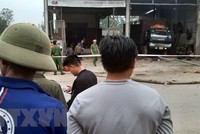 Hiện trường vụ nổ. (Ảnh: TTXVN phát).