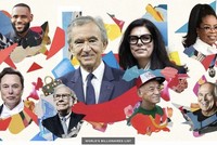 Danh sách tỷ phú thế giới của Forbes năm 2023 có 2640 tỷ phú với 12.200 tỷ USD giá trị tài sản. Ảnh: Forbes.