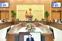 Phiên họp sáng 12/4 của Uỷ ban Thường vụ Quốc hội.